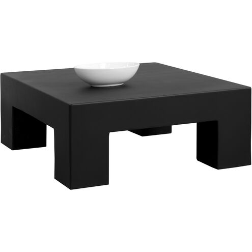 Renley 40 X 40 inch Black Outdoor Coffee Table